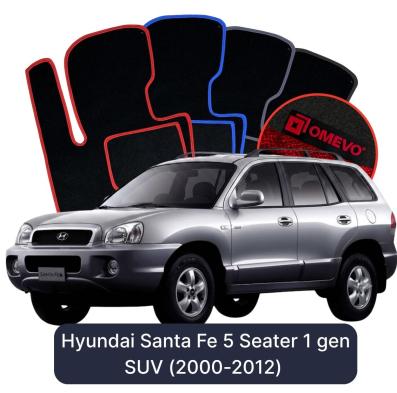 Velurové autokoberce OMEVO pro Hyundai Santa Fe 5 místný 1 gen SUV (2000-2012)