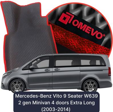 EVA autokoberce OMEVO pro Mercedes-Benz Vito 9 místný W639 2 gen Minivan 4 dveře Extra Long (2003-2014)