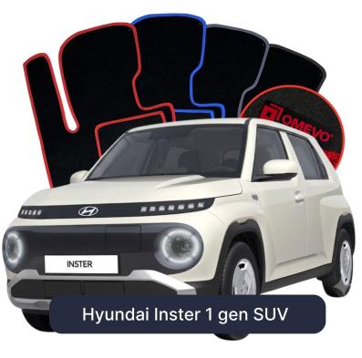 Velurové autokoberce OMEVO pro Hyundai Inster 1 gen SUV (2024-2025)