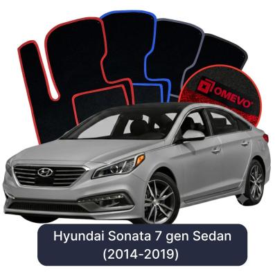Velurové autokoberce OMEVO pro Hyundai Sonata 7 gen Sedan (2014-2019)