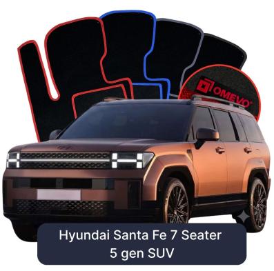 Velurové autokoberce OMEVO pro Hyundai Santa Fe 7 místný 5 gen SUV (2023-2025)