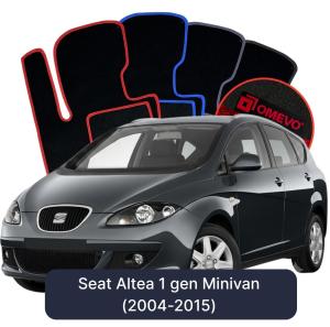 Velurové autokoberce OMEVO pro Seat Altea 1 gen Minivan (2004-2015)