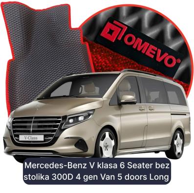 EVA autokoberce OMEVO pro Mercedes-Benz V klasa 6 místný bez stolku 300D 4 gen Dodávka 5 dveří Long (2023-2026)