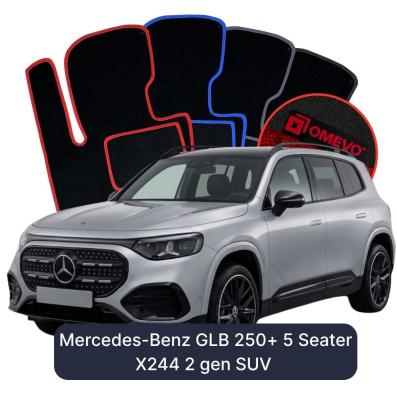Velurové autokoberce OMEVO pro Mercedes-Benz GLB 250+ 5 místný X244 2 gen SUV (2025-2026)