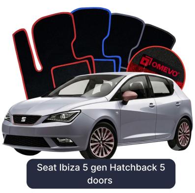 Velurové autokoberce OMEVO pro Seat Ibiza 5 gen Hatchback 5 dveří (2017-2025)