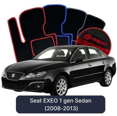 Velurové autokoberce OMEVO pro Seat EXEO 1 gen Sedan (2008-2013)