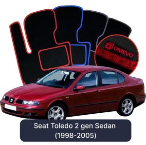 Velurové autokoberce OMEVO pro Seat Toledo 2 gen Sedan (1998-2005)