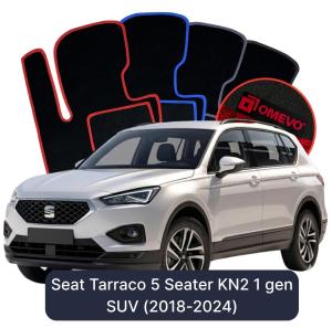 Velurové autokoberce OMEVO pro Seat Tarraco 5 místný KN2 1 gen SUV (2018-2024)