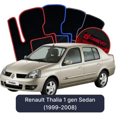 Velurové autokoberce OMEVO pro Renault Thalia 1 gen Sedan (1999-2008)
