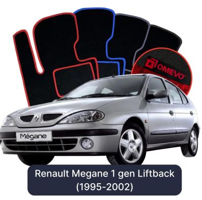 Velurové autokoberce OMEVO pro Renault Megane 1 gen Liftback (1995-2002)