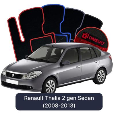 Velurové autokoberce OMEVO pro Renault Thalia 2 gen Sedan (2008-2013)