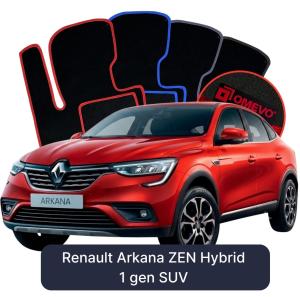 Velurové autokoberce OMEVO pro Renault Arkana ZEN Hybridní 1 gen SUV (2021-2026)