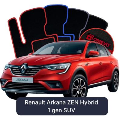 Velurové autokoberce OMEVO pro Renault Arkana ZEN Hybridní 1 gen SUV (2021-2026)