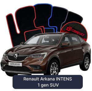 Velurové autokoberce OMEVO pro Renault Arkana INTENS 1 gen SUV (2021-2026)