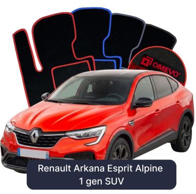 Velurové autokoberce OMEVO pro Renault Arkana Esprit Alpine 1 gen SUV (2023-2025)