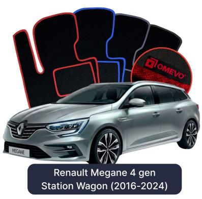 Velurové autokoberce OMEVO pro Renault Megane 4 gen Kombi (2016-2024)