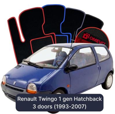 Velurové autokoberce OMEVO pro Renault Twingo 1 gen Hatchback 3 dveře (1993-2007)
