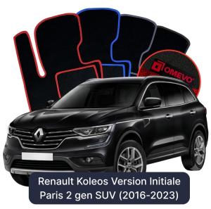 Velurové autokoberce OMEVO pro Renault Koleos Verze Initiale Paris 2 gen SUV (2016-2023)