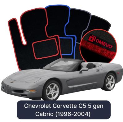 Velurové autokoberce OMEVO pro Chevrolet Corvette C5 5 gen Cabrio (1996-2004)