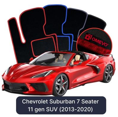 Velurové autokoberce OMEVO pro Chevrolet Corvette USA C8 8 gen Cabrio (2020-2023)