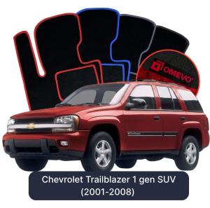 Velurové autokoberce OMEVO pro Chevrolet Trailblazer 1 gen SUV (2001-2008)