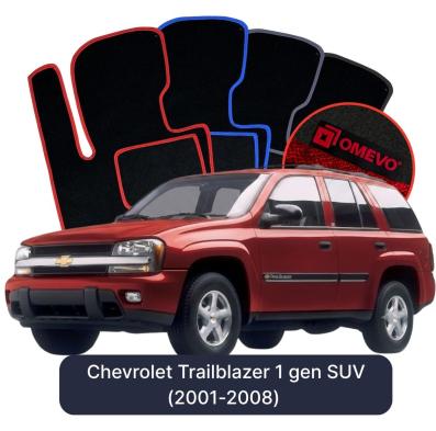 Velurové autokoberce OMEVO pro Chevrolet Trailblazer 1 gen SUV (2001-2008)