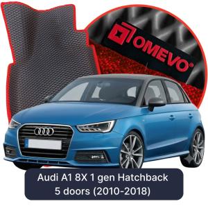 OMEVO 5D Pro Koberečky do Audi A1 8X 1 gen Hatchback 5 dveří (2010-2018)
