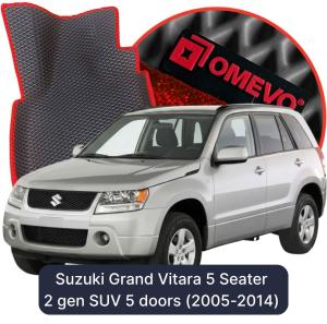 OMEVO 5D Pro Koberečky do Suzuki Grand Vitara 5 místný 2 gen SUV 5 dveří (2005-2014)