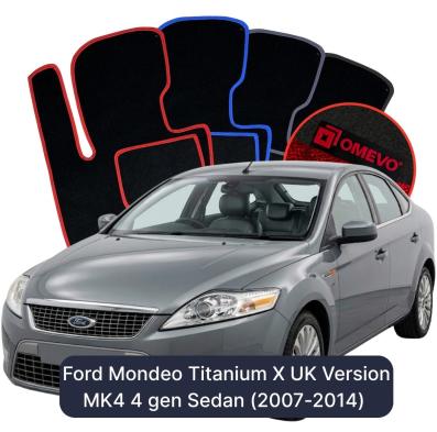 Velurové autokoberce OMEVO pro Ford Mondeo Titanium X Anglická verze MK4 4 gen Sedan (2007-2014)
