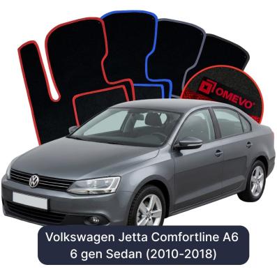 Velurové autokoberce OMEVO pro Volkswagen Jetta Comfortline A6 6 gen Sedan (2010-2018)