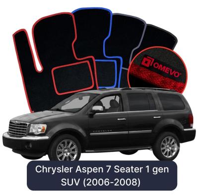 Velurové autokoberce OMEVO pro Chrysler Aspen 7 místný 1 gen SUV (2006-2008)