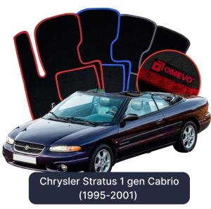 Velurové autokoberce OMEVO pro Chrysler Stratus 1 gen Cabrio (1995-2001)