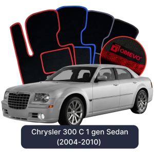 Velurové autokoberce OMEVO pro Chrysler 300 C 1 gen Sedan (2004-2010)