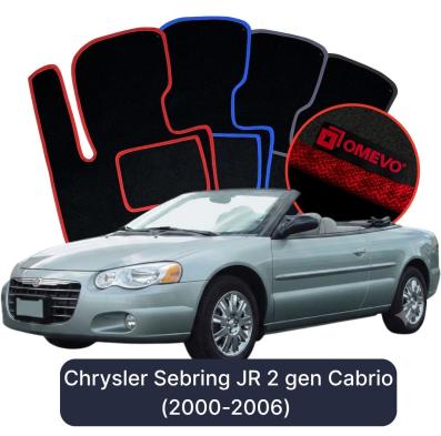 Velurové autokoberce OMEVO pro Chrysler Sebring JR 2 gen Cabrio (2000-2006)