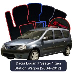 Velurové autokoberce OMEVO pro Dacia Logan 7 místný 1 gen Kombi (2004-2012)