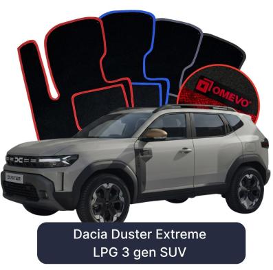 Velurové autokoberce OMEVO pro Dacia Duster Extreme LPG  3 gen SUV (2024-2025)