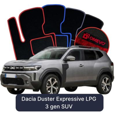 Velurové autokoberce OMEVO pro Dacia Duster Expressive LPG  3 gen SUV (2024-2025)