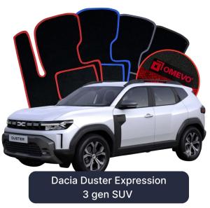 Velurové autokoberce OMEVO pro Dacia Duster Extreme 3 gen SUV (2024-2026)