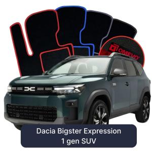 Velurové autokoberce OMEVO pro Dacia Bigster Expression 1 gen SUV (2024-2025)