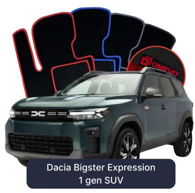 Velurové autokoberce OMEVO pro Dacia Bigster Expression 1 gen SUV (2024-2025)