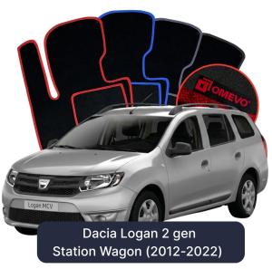 Velurové autokoberce OMEVO pro Dacia Logan 2 gen Kombi (2012-2022)