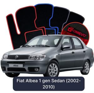 Velurové autokoberce OMEVO pro Fiat Albea 1 gen Sedan (2002-2010)