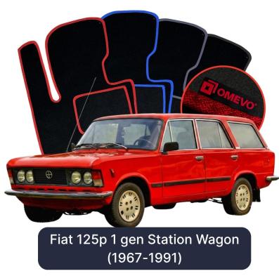 Velurové autokoberce OMEVO pro Fiat 125p 1 gen Kombi (1967-1991)