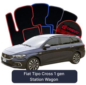 Velurové autokoberce OMEVO pro Fiat Tipo Cross 1 gen Kombi (2015-2025)