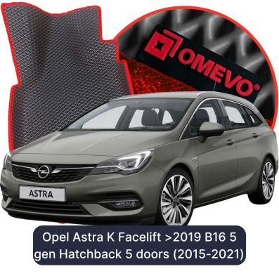 EVA autokoberce OMEVO pro Opel Astra K Po faceliftu >2019 B16 5 gen Hatchback 5 dveří (2015-2021)