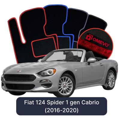 Velurové autokoberce OMEVO pro Fiat 124 Spider 1 gen Cabrio (2016-2020)