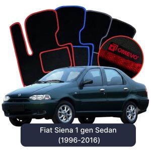 Velurové autokoberce OMEVO pro Fiat Siena 1 gen Sedan (1996-2016)