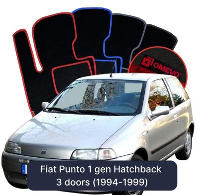 Velurové autokoberce OMEVO pro Fiat Punto 1 gen Hatchback 3 dveře (1994-1999)