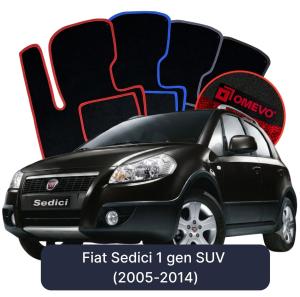 Velurové autokoberce OMEVO pro Fiat Sedici 1 gen SUV (2005-2014)