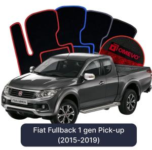 Velurové autokoberce OMEVO pro Fiat Fullback 1 gen Pick-up (2015-2019)